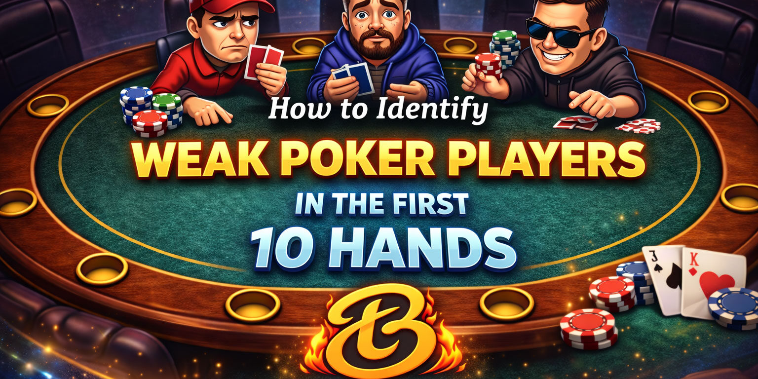 How to spot weak poker players at the tables blog header image.
